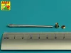Aber Models Barrel for 6 pdr Mk.IV (57mm) A/T Gun with ball muzzle brake - lövegcső