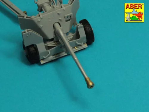 Aber Models Barrel for 6 pdr Mk.IV (57mm) A/T Gun with ball muzzle brake - lövegcső