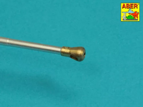 Aber Models Barrel for 6 pdr Mk.IV (57mm) A/T Gun with ball muzzle brake - lövegcső