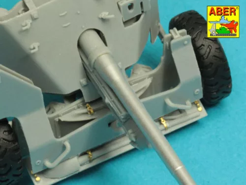Aber Models Barrel for 6 pdr Mk.IV (57mm) A/T Gun with ball muzzle brake - lövegcső