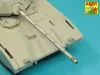 Aber Models orosz T-14 Armata – fegyverzetkészlet: 125 mm-es 2A82-1M lövegcső és 12,7 mm-es Kord légvédelmi géppuskacső