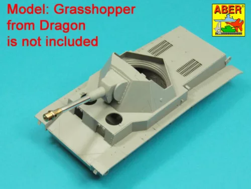 Aber Models Germ. 10,5 cm L/28 Barrel for Pz.Sfl.IVb or Heuschrecke Ivb - Pz.Sfl.IVb vagy Heuschrecke Ivb – német. 10,5 cm-es L/28 lövegcső