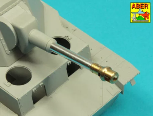 Aber Models Germ. 10,5 cm L/28 Barrel for Pz.Sfl.IVb or Heuschrecke Ivb - Pz.Sfl.IVb vagy Heuschrecke Ivb – német. 10,5 cm-es L/28 lövegcső