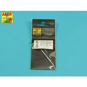   Aber Models German 50mm KwK39 L/60 barrel for Pz.Kpfw.III Ausf.J/L/M for Rye Field Model - német 50 mm-es KwK39 L/60 lövegcső