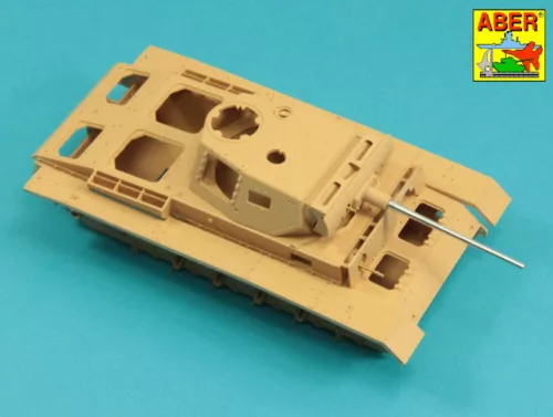 Aber Models German 50mm KwK39 L/60 barrel for Pz.Kpfw.III Ausf.J/L/M for Rye Field Model - német 50 mm-es KwK39 L/60 lövegcső