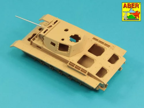 Aber Models German 50mm KwK39 L/60 barrel for Pz.Kpfw.III Ausf.J/L/M for Rye Field Model - német 50 mm-es KwK39 L/60 lövegcső