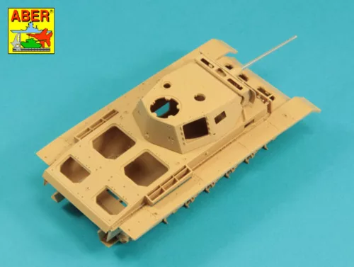 Aber Models German 50mm KwK39 L/60 barrel for Pz.Kpfw.III Ausf.J/L/M for Rye Field Model - német 50 mm-es KwK39 L/60 lövegcső