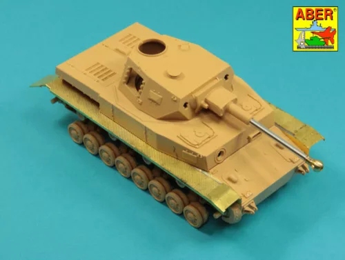Aber Models német 75 mm-es KwK 40 L/43 lövegcső egykamrás csőszájfékkel – korai Pz.Kpfw. IV Ausf. G-hez