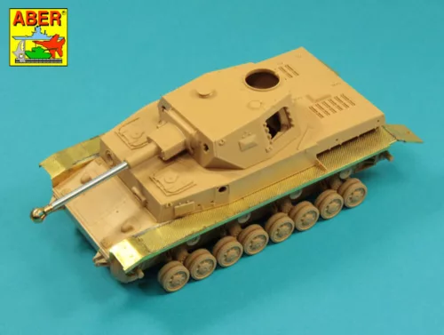 Aber Models német 75 mm-es KwK 40 L/43 lövegcső egykamrás csőszájfékkel – korai Pz.Kpfw. IV Ausf. G-hez