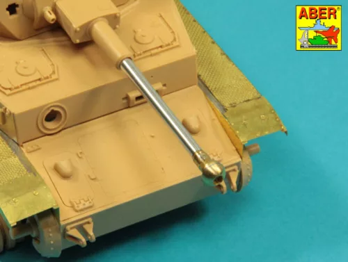 Aber Models német 75 mm-es KwK 40 L/43 lövegcső egykamrás csőszájfékkel – korai Pz.Kpfw. IV Ausf. G-hez