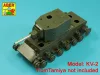 Aber Models 152,4mm Soviet M-10S barrel for KV-2 - 152,4 mm-es szovjet M-10S lövegcső