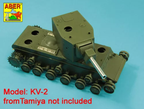 Aber Models 152,4mm Soviet M-10S barrel for KV-2 - 152,4 mm-es szovjet M-10S lövegcső