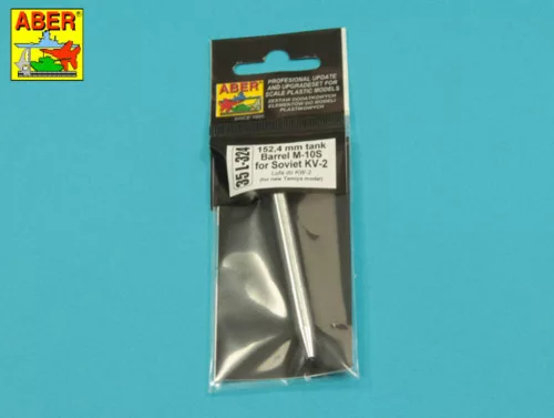 Aber Models 152,4mm Soviet M-10S barrel for KV-2 - 152,4 mm-es szovjet M-10S lövegcső