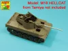 Aber Models 76mm M1A1 Barrel for M18 Helcat U.S. Tank Destroyer - amerikai M18 Hellcat páncélvadász – 76 mm-es M1A1 lövegcső