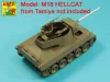 Aber Models 76mm M1A1 Barrel for M18 Helcat U.S. Tank Destroyer - amerikai M18 Hellcat páncélvadász – 76 mm-es M1A1 lövegcső