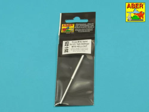 Aber Models 76mm M1A1 Barrel for M18 Helcat U.S. Tank Destroyer - amerikai M18 Hellcat páncélvadász – 76 mm-es M1A1 lövegcső