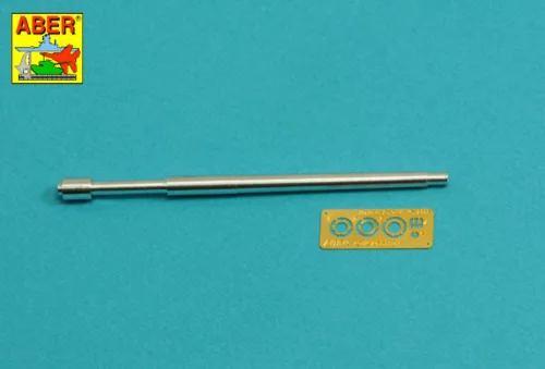 Aber Models Germ.75mm KwK 40 L/43 barrel for Pz IV F2 or G without muzzle brake - Pz IV F2 vagy G – német 75 mm-es KwK 40 L/43 lövegcső – csőszájfék nélkül