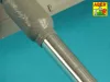 Aber Models Barrels 120mm for German tank VT 1-2 (Takom) - német VT 1-2 harckocsi – 120 mm-es csőkészlet