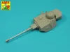 Aber Models Germ.75mm KwK 40 L/48 barrel for Pz IVG, H, J without muzzle brake - német 75 mm-es KwK 40 L/48 lövegcső – csőszájfék nélkül