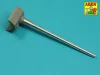 Aber Models Barrel 128mm KwK 44 L/55 for Typ 204 Mauschen (Takom) - 128 mm-es KwK 44 L/55 lövegcső