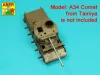 Aber Models Barrel for British A34 Comet (Tamiya) - brit A34 Comet – lövegcső