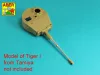 Aber Models Tiger I Ausf.E 88mm Barrel without muzzle brake - 88 mm-es, csőszájfék nélküli lövegcső