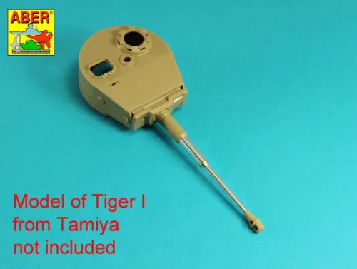 Aber Models Tiger I Ausf.E 88mm Barrel without muzzle brake - 88 mm-es, csőszájfék nélküli lövegcső