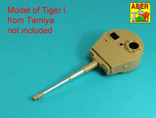 Aber Models Tiger I Ausf.E 88mm Barrel without muzzle brake - 88 mm-es, csőszájfék nélküli lövegcső