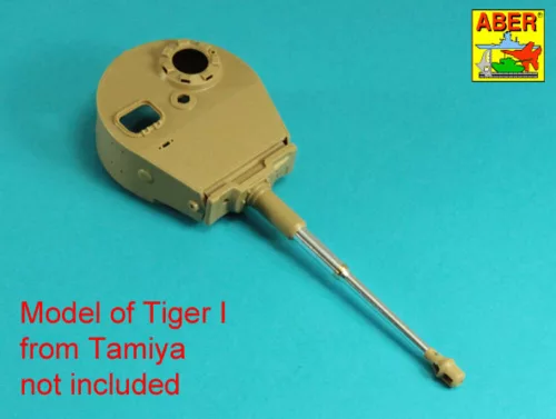 Aber Models Tiger I Ausf.E 88mm Barrel without muzzle brake - 88 mm-es, csőszájfék nélküli lövegcső