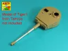 Aber Models Tiger I Ausf.E 88mm Barrel without muzzle brake - 88 mm-es, csőszájfék nélküli lövegcső