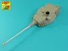 Aber Models King Tiger , Ausf.B 88mm Barrel without muzzle brake - King Tiger, Ausf.B 88 mm-es lövegcső – csőszájfék