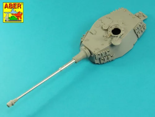 Aber Models King Tiger , Ausf.B 88mm Barrel without muzzle brake - King Tiger, Ausf.B 88 mm-es lövegcső – csőszájfék