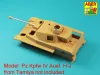 Aber Models Barrel 75mm 40 L/48 for Pz IVG, H, J without muzzle brake (Tamiya) - 75 mm-es 40 L/48 lövegcső – csőszájfék nélkül