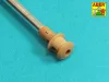 Aber Models Barrel 75mm 40 L/48 for Pz IVG, H, J without muzzle brake (Tamiya) - 75 mm-es 40 L/48 lövegcső – csőszájfék nélkül