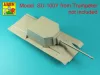 Aber Models 130mm Soviet B-13 barrel for SU-100Y SPG (Trumpeter) - 130 mm-es szovjet B-13 lövegcső