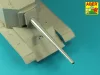 Aber Models 130mm Soviet B-13 barrel for SU-100Y SPG (Trumpeter) - 130 mm-es szovjet B-13 lövegcső