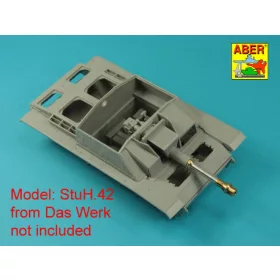  Aber Models Germ. 10,5 cm L/28 Barrel for StuH 42 early - német. 10,5 cm-es L/28 lövegcső