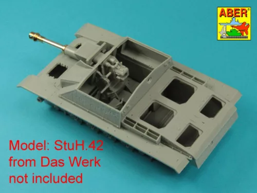 Aber Models Germ. 10,5 cm L/28 Barrel for StuH 42 early - német. 10,5 cm-es L/28 lövegcső