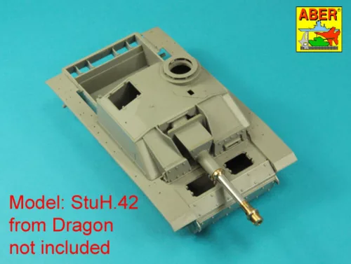 Aber Models Germ. 10,5 cm L/28 Barrel for StuH 42 early - német. 10,5 cm-es L/28 lövegcső