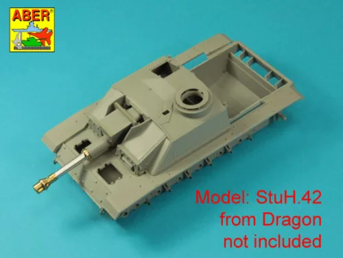 Aber Models Germ. 10,5 cm L/28 Barrel for StuH 42 early - német. 10,5 cm-es L/28 lövegcső