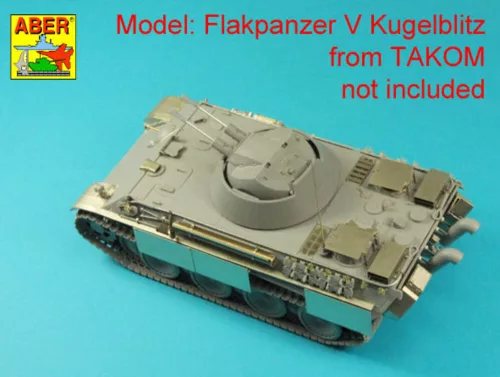 Aber Models German 3CM Flak 103 two barrels for Kugelblitz tanks - Kugelblitz harckocsi – német 3 cm-es Flak 103/2 gépágyúcsövek