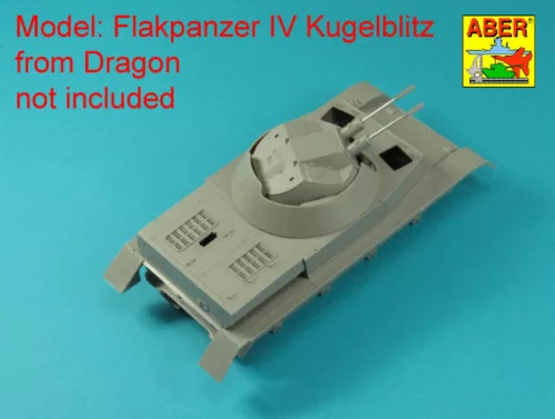 Aber Models German 3CM Flak 103 two barrels for Kugelblitz tanks - Kugelblitz harckocsi – német 3 cm-es Flak 103/2 gépágyúcsövek
