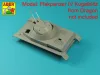 Aber Models German 3CM Flak 103 two barrels for Kugelblitz tanks - Kugelblitz harckocsi – német 3 cm-es Flak 103/2 gépágyúcsövek
