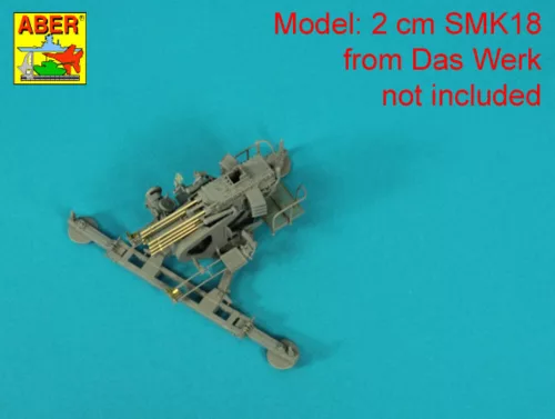 Aber Models 2cm 8 barrels to SMK 18 typ 2 Salvehmaschinenkanone - 2 cm-es 8 lövegcső – SMK 18 typ 2 Salvehmaschinenkanone
