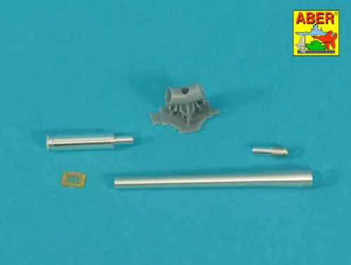 Aber Models 90 mm barrel Y-Shaped Muzzel Brake without mantlet for M47 - 90 mm-es lövegcső Y alakú csőszájfékkel, lövegpajzs nélkül – M47-hez