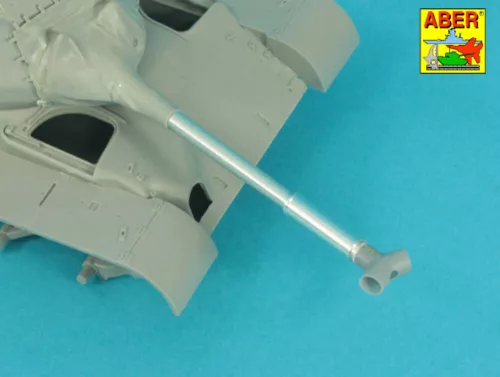 Aber Models 90 mm barrel Y-Shaped Muzzel Brake with mantlet for M47 - 90 mm-es lövegcső Y alakú csőszájfékkel és lövegpajzzsal – M47-hez