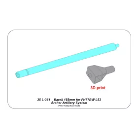   Aber Models Barell 155mm for FH77BW L52 Archer Artillery System - 155 mm-es lövegcső