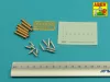 Aber Models German ammunition set for12,8cm K.40 (Pz.Sfl.) Sturer Emil - német 12,8 cm-es K.40 (Pz.Sfl.) Sturer Emil – lőszerkészlet