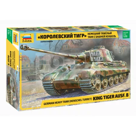 Zvezda King Tiger Ausf. B /Henschel Turret/ German Heavy Tank makett 1:35 (3601Z)