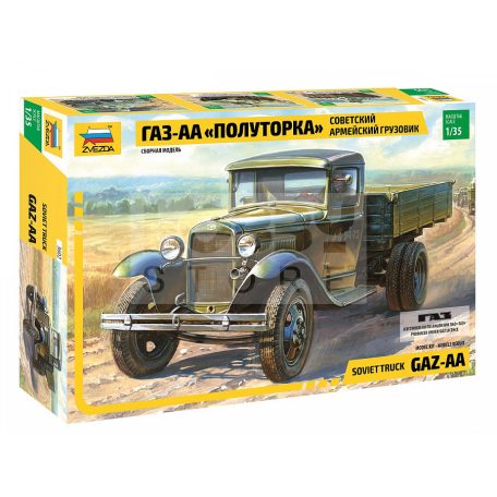 Zvezda GAZ-AA Soviet Army 1,5 Ton Truck WWII makett 1:35 (3602Z)